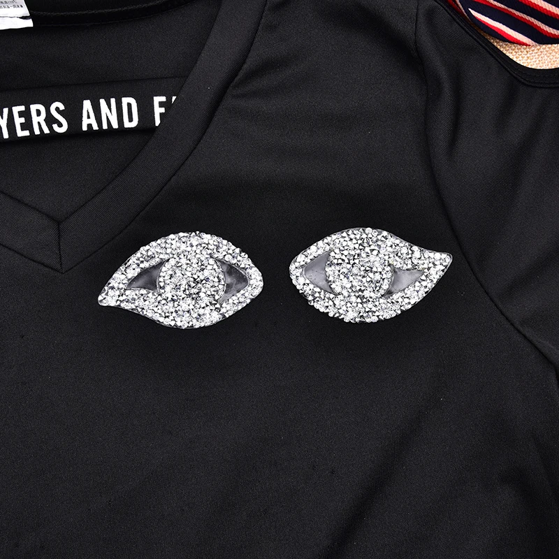 10 шт./пакет нашивки для глаз разразы Модные индивидуальные мотивы горячей