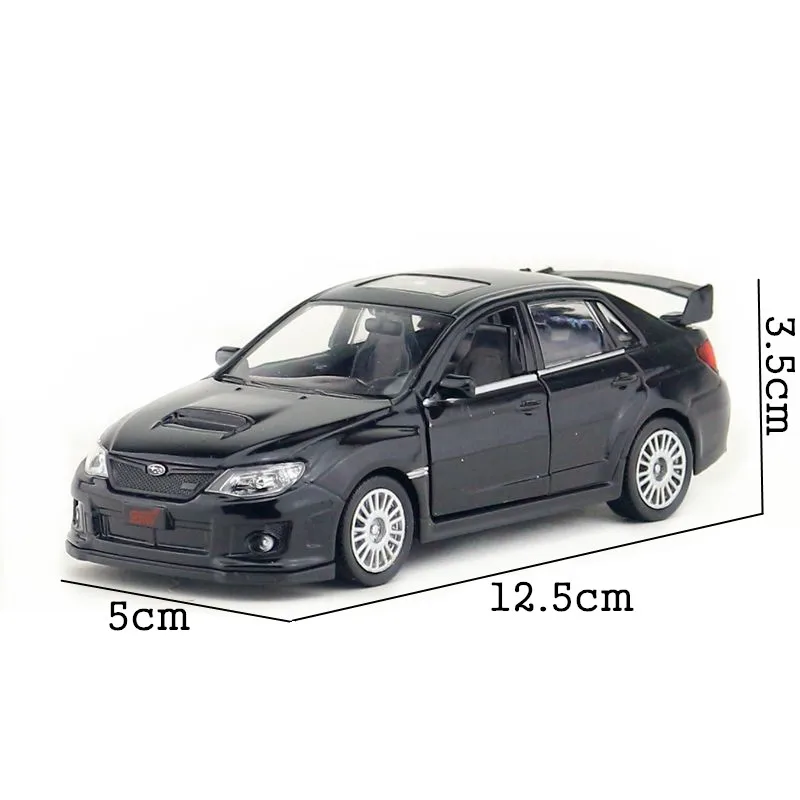 Распродажа 1:36 модель автомобиля Subaru WRX из сплава с имитацией под давлением и