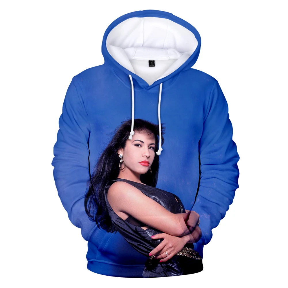 

New fashion singer selena quintanilla hoodies Sweatshirt boys/girls long sleeve Harajuku pullovers Hip hop streetwear youth Tops