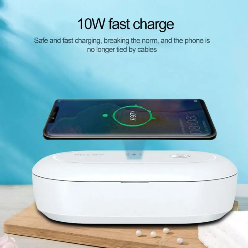 Новый Ультрафиолетовый Озон беспроводное быстрое зарядное устройство