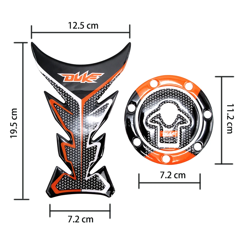 Motorcycle Fuel Tank Cover Pad Protector Decorative Stickers Motor Cap Decals Fashion Sticker For Duke KTM 125 200 390 | Автомобили и