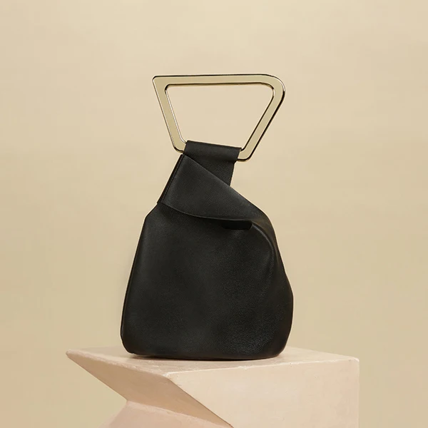 black Акриловая ручка, необычная женская сумка, новинка, модная, известный бренд, дизайнерская, персональная, мягкая сумка-мешок, женские кошельки - Цвет: black