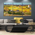 3 предмета Урожая Пшеницы поле Винсента Ван Гога абстрактные картины настенный Декор картина для Спальня стены Картины-без рамки