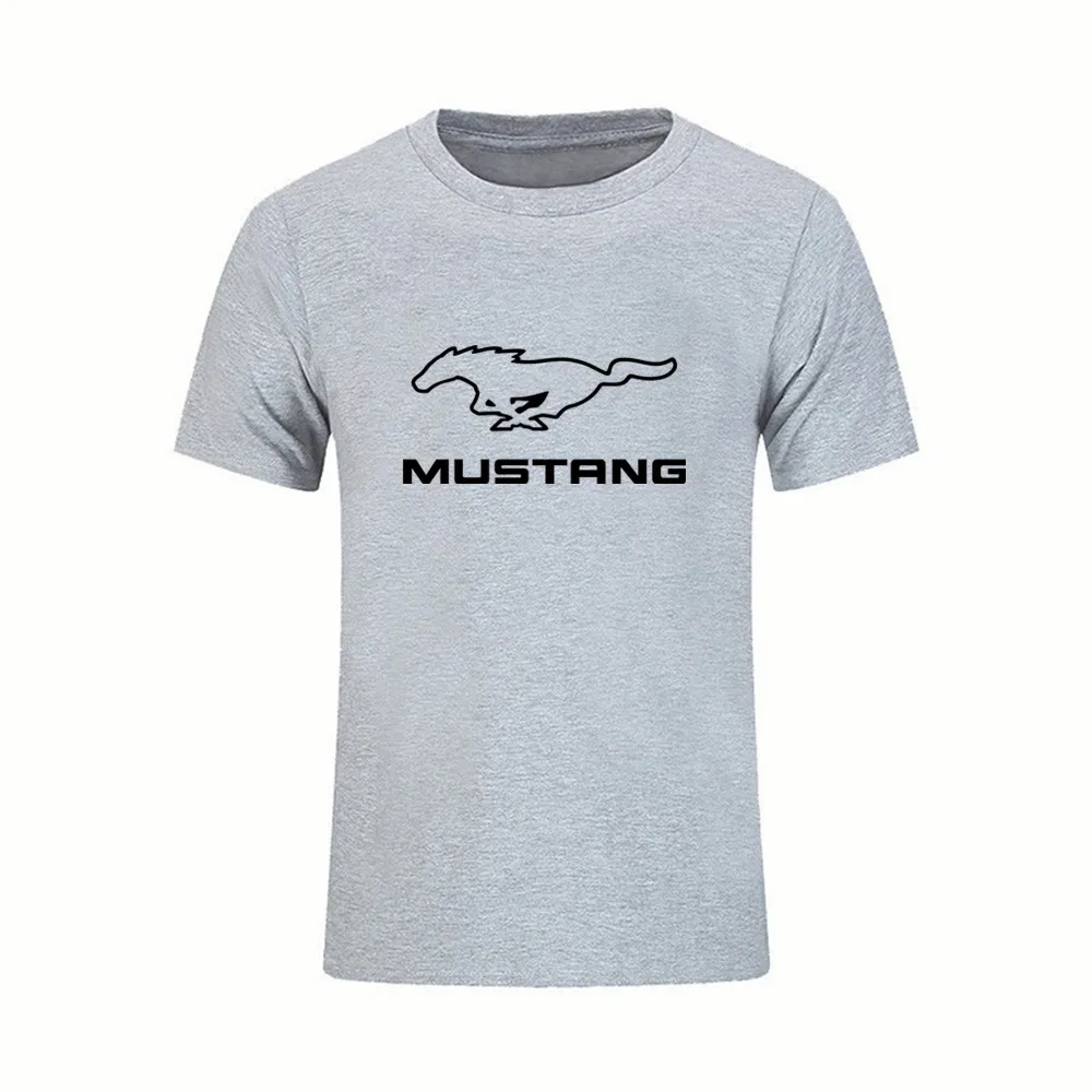 

Summer Men's T-shirt Ford Mustang Muscle Car Print Top Men's T-shirt Fashion Short Sleeve Sports Fan T-shirt