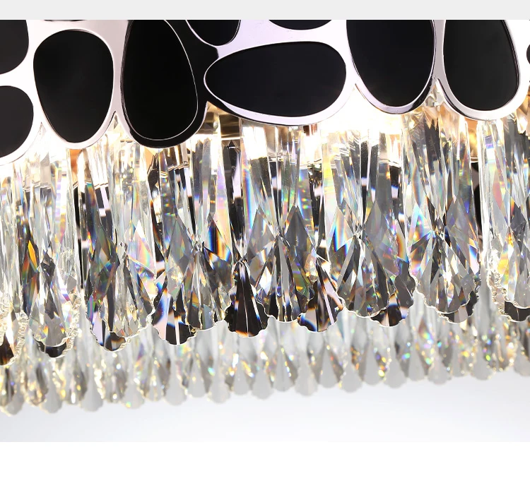 Свадебные украшения прямоугольная хрустальная люстра Светодиодные хрустальные