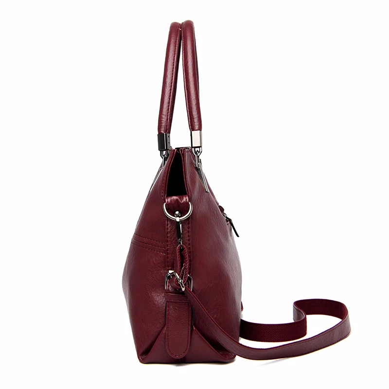 Женские кожаные сумки высокое качество 2019 женская мягкая кожаная сумка на плечо