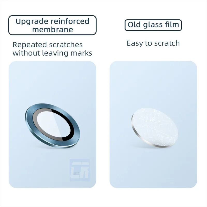 

Multi-color Lens Ring For IPhone 11 Pro Max 12 Mini Apple Eagle Eye Lens Circle For IPhone 12 Pro Max Protect The Lens Ring