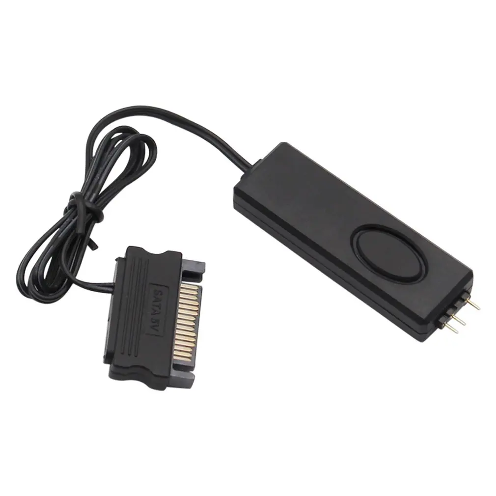

5V ARGB Controllers 3Pin SATA Power Supply Desktop Computer Remote Control For Chassis Fan LED Lighting Water Cooler