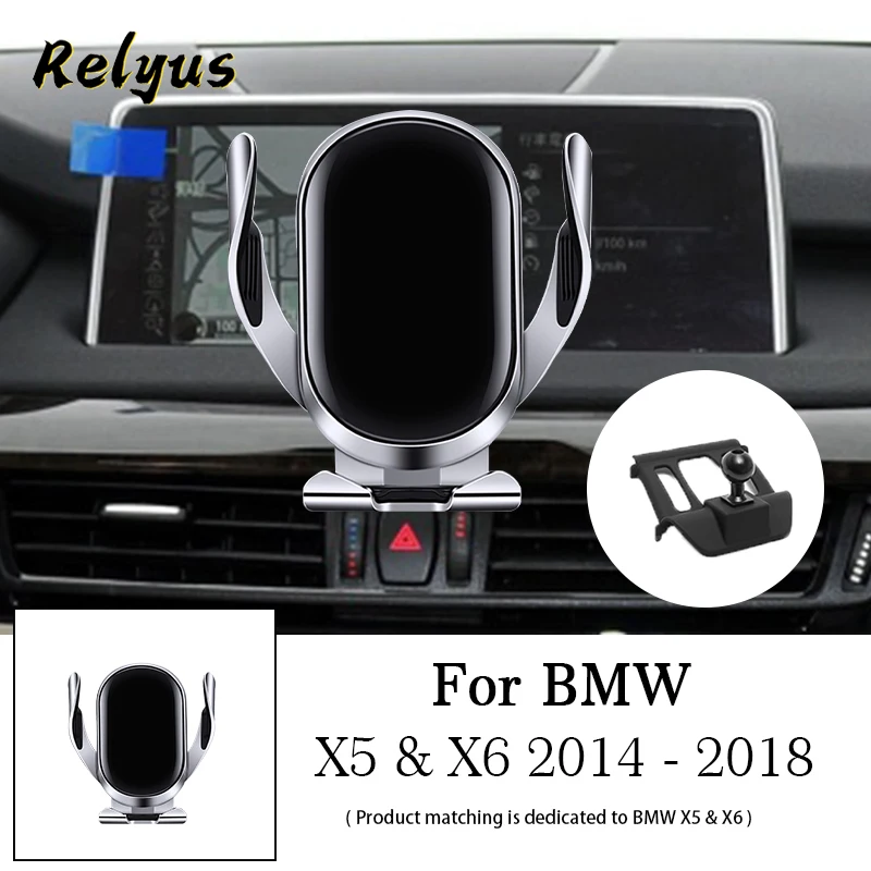 15W Qi Car Wireless Charger Car Mobile Phone Holder Mounts GPS Stand Bracket For BMW X5 X6 F15 F85 F16 F86 2014-2018 Accessories