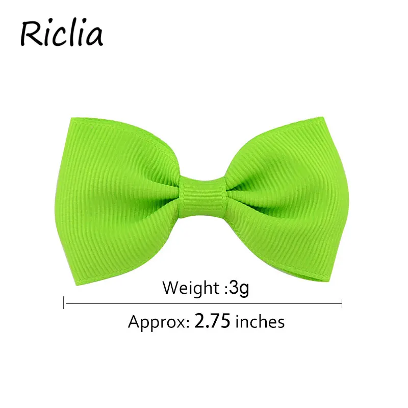 Riclia/20 шт./партия, маленькие детские заколки для волос, однотонные милые детские аксессуары для волос, 20 цветов, бант, детские головные волосы для девочек, подарок