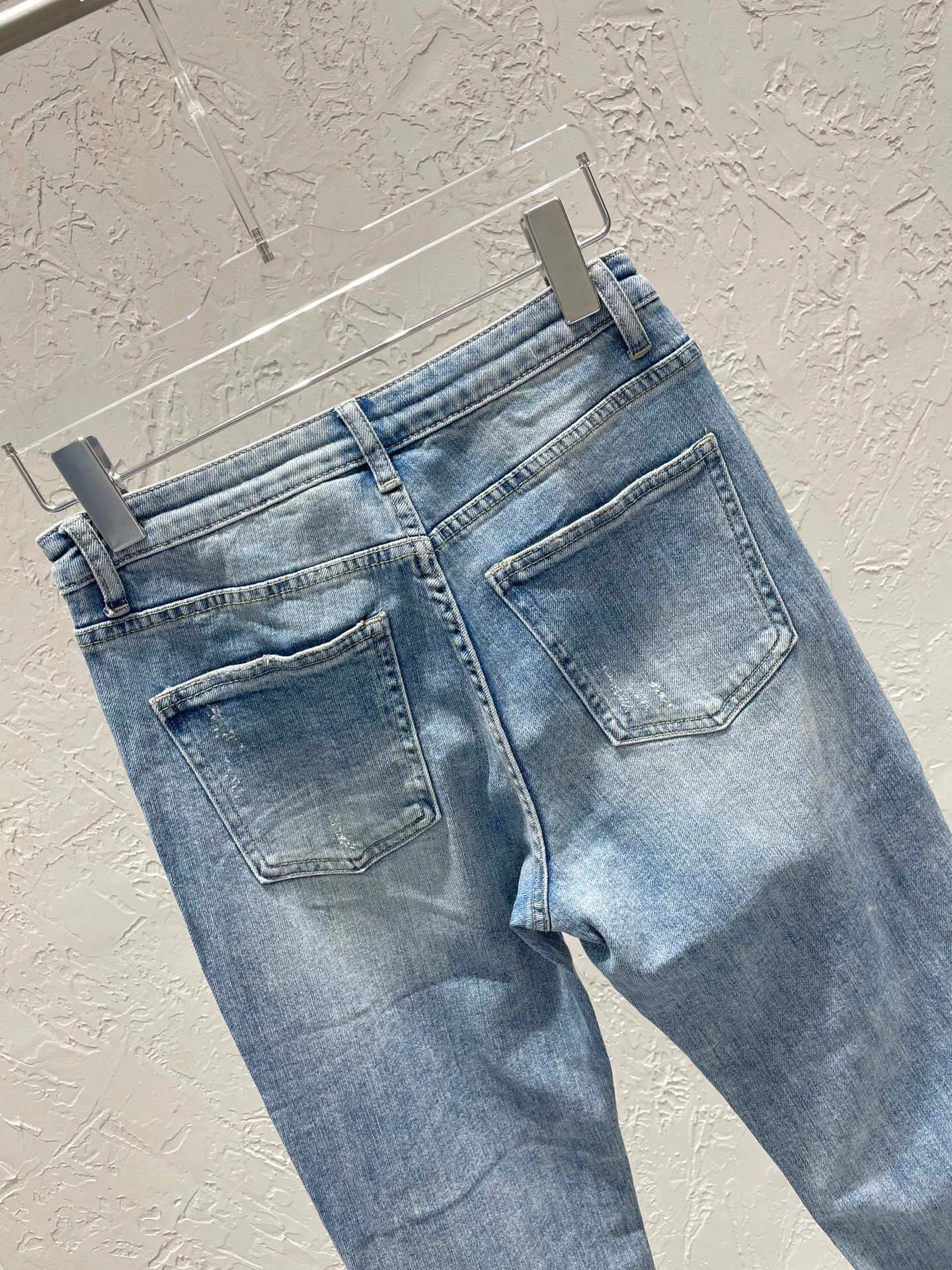 2021 Роскошные джинсы-карандаш в уличном стиле минималистичного дизайна