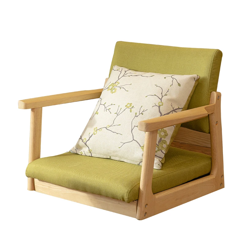 Damedai Japanese Floor Tatami Legless Zaisu Chair With Upholstery Seat Cushion Home Furniture Leisure Lazy Chair for Bay Window