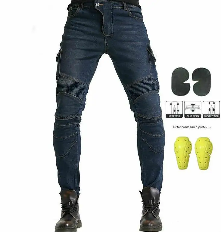 

PK B06 мотоцикла джинсы для езды брюки имеют 4 прокладки Four seasons Штаны 06 цвета: черный, зеленый, с четырьмя защитное снаряжение