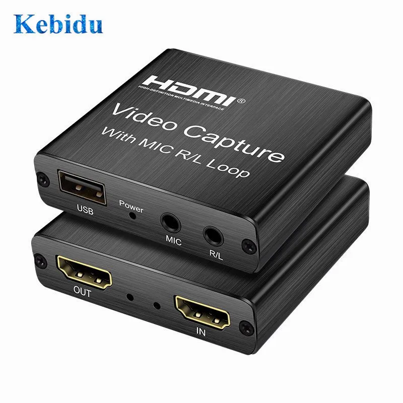 Карта видеозахвата 4K для прямой трансляции HDMI совместимая с USB 2 0 Плата