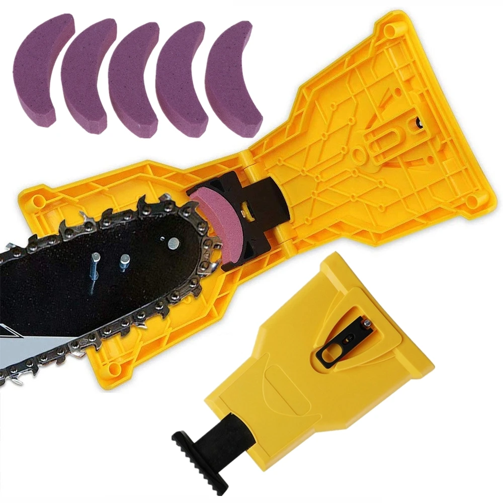 

Chainsaw Teeth Sharpener Portable Sharpen Chain Saw Bar-Mount Fast Grinding Sharpening Chainsaw Chain Woodworking Tools Dropship