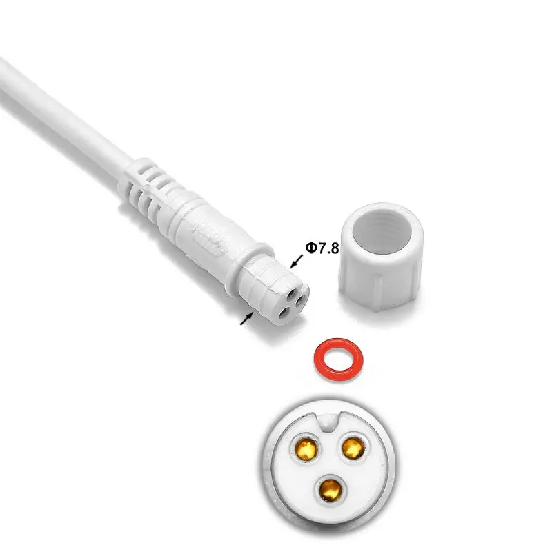 RGB LED Pixel 3 Pin водонепроницаемый соединительный кабель 0 мм сердечник электрические