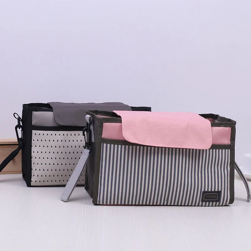 Сумка Органайзер для детской коляски водонепроницаемый вместительный крючок