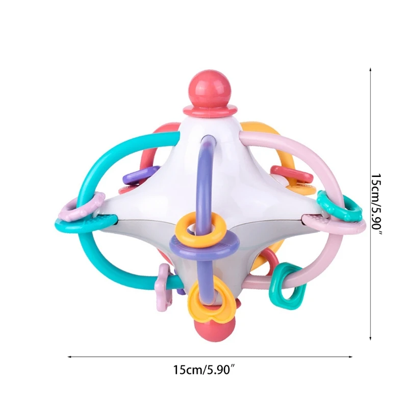 

W3JF Baby Teething Toys, Soft and Soothing Sensory Infant Toy Easy to Hold for Infants and Toddlers All Ages
