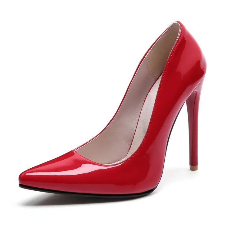 

new pointed thin heel high heels women's shallow mouth single shoes large
