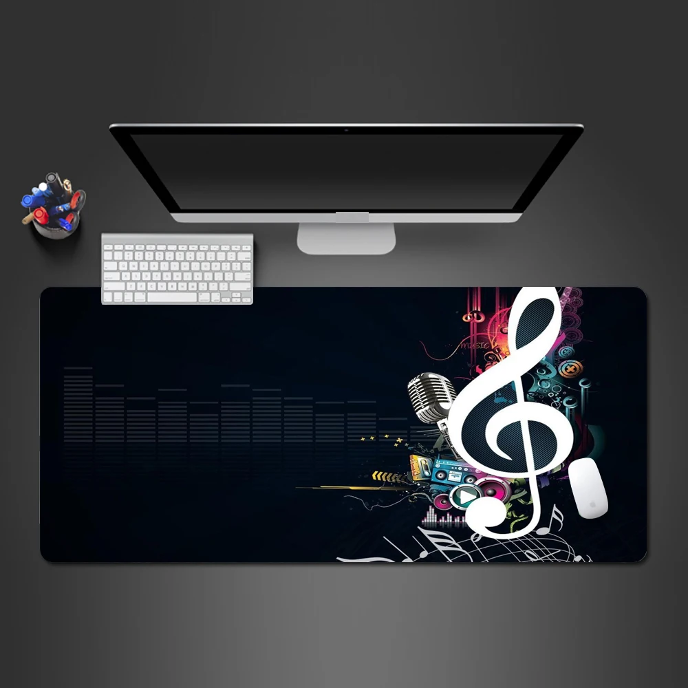 Beautiful Music Mouse Pad Rubber PC Game Players Personality Novel Laptop Keyboard Large Table Gamer Christmas Gifts | Компьютеры и