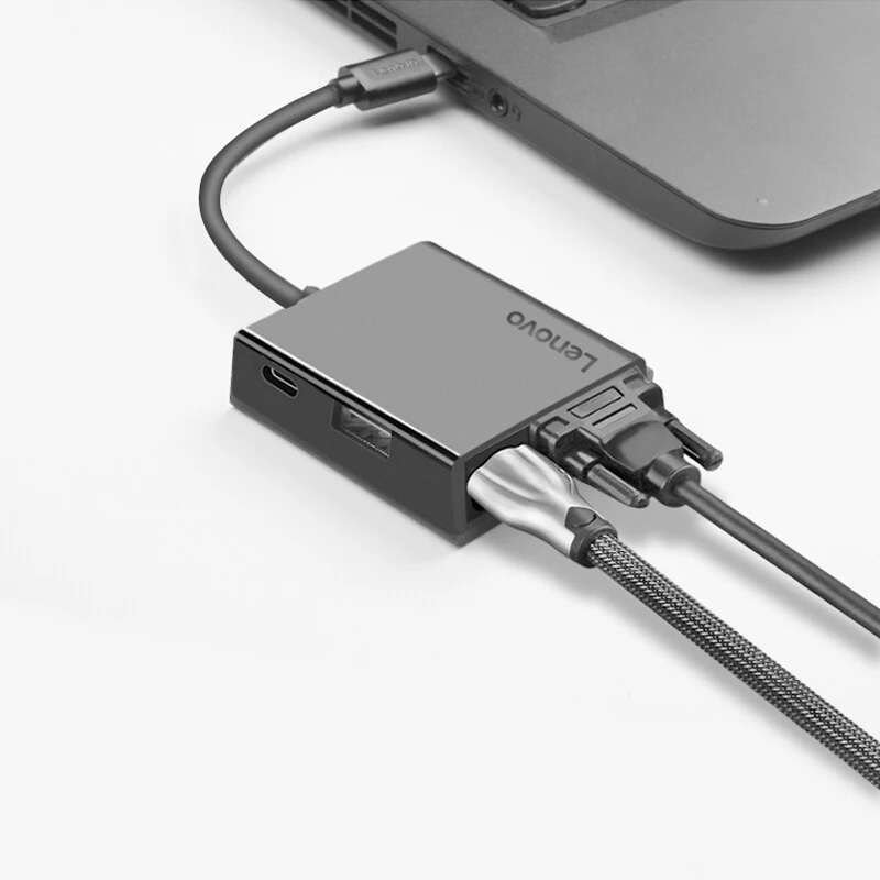 Адаптер Lenovo Type Usb C Hub для 4K HDMI VGA PD charge USB3.0 адаптер ноутбука Macbook ПК компьютерные