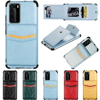 wallet heavy duty protection case for huawei p30 p30 lite p30 pro p40 p40 pro p smart 2019 p smart z flip leather case