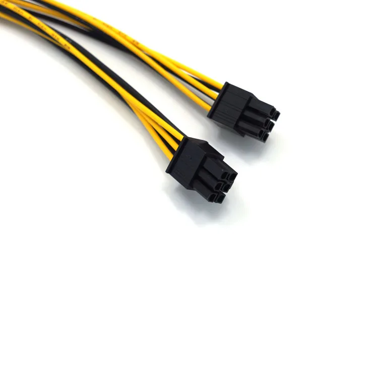 Кабель питания для материнской платы PCI E 6 контактов Мама папа 2X6 20AWG Y