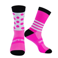 1 pcs professional team cycling socks knee high mtb bike socks high quality outdoor sports sock running socks basketball socks