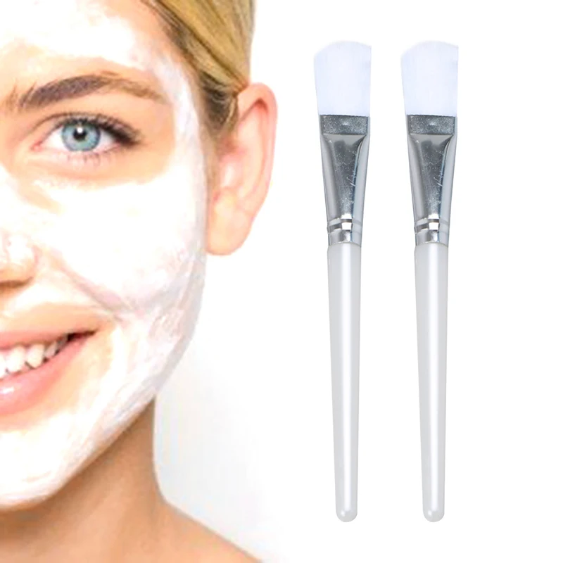 

2pcs Professional Makeup Brushes Face Mask Brush Mud Mixing Brush Facial Cosmetic Beauty Skin Care Tools Brochas Para Maquillaje