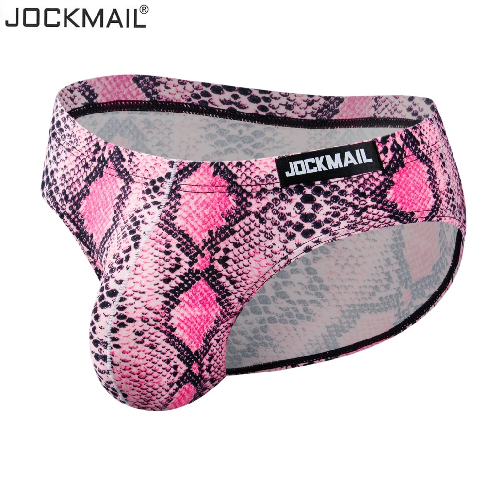 Pink Underwear Briefs Leopard Grain Printed Erotic Sexy Briefs Men's Panties Brief Boxer Sexys Mens Slips Fancy Underpants