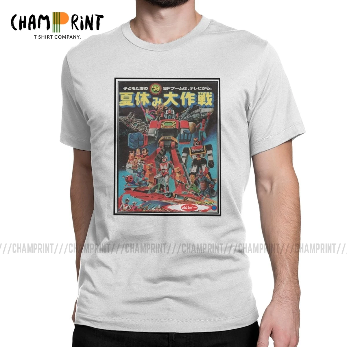 Popy 1978 мужские футболки Ultraman японского аниме Rider Hero Robot Kaiju Забавные с вырезом