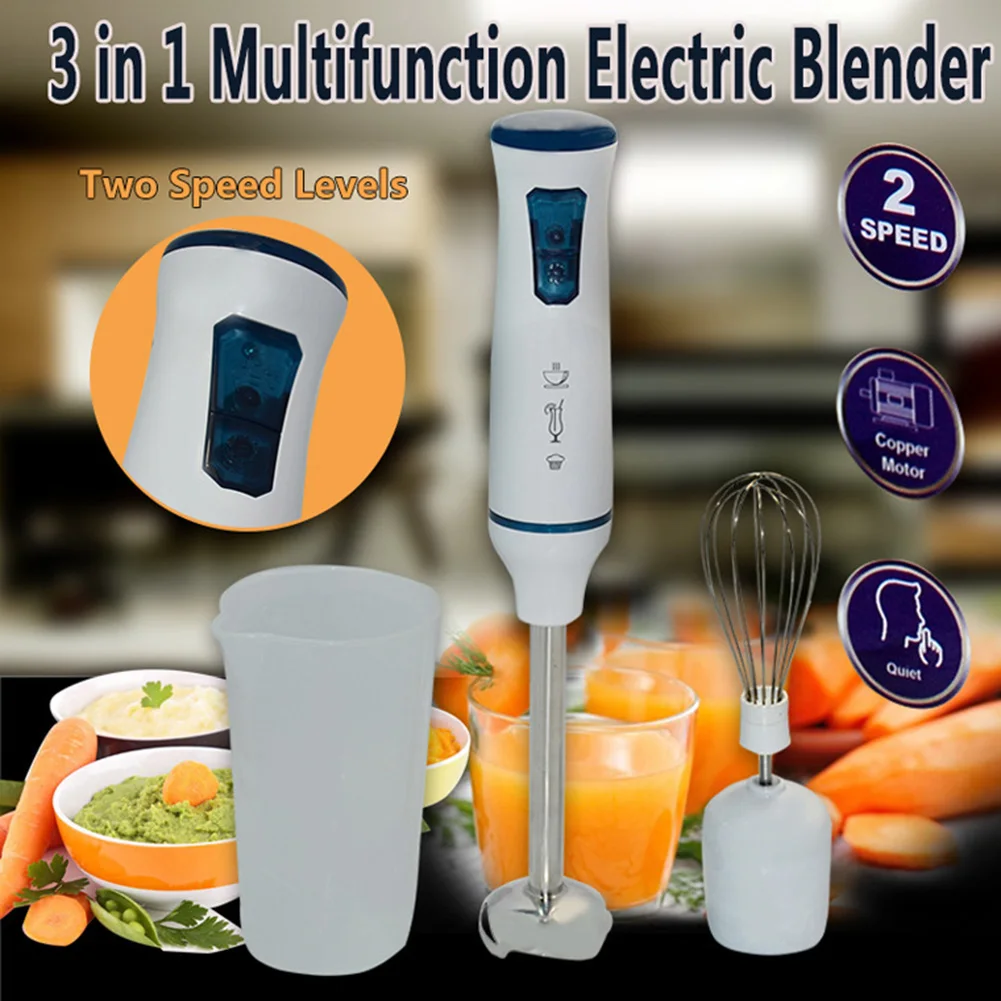 

Immersion Hand Blender 1000W Food Mixer with Container and Whisk for Milkshake Baby Food Sauce White Multifunctional Mixer