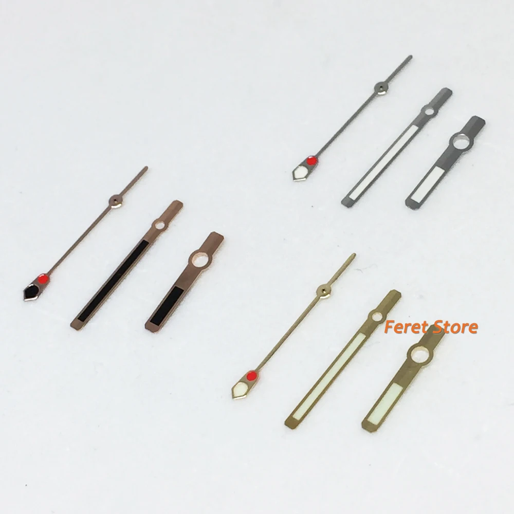 

Bliger New Green C3 Luminous hands Fit Japan NH35 NH36 Movement Watch Hands parts Silver / Rose gold / Gold hands