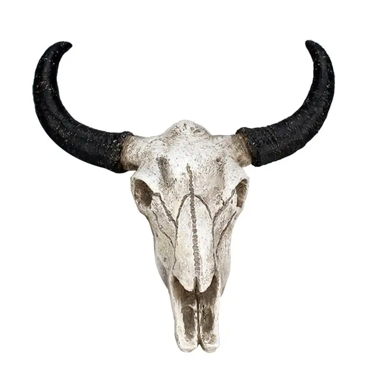 

Animal Long Horn Cow Skull Wall Hanging Halloween Gifts Art Crafts Ornaments