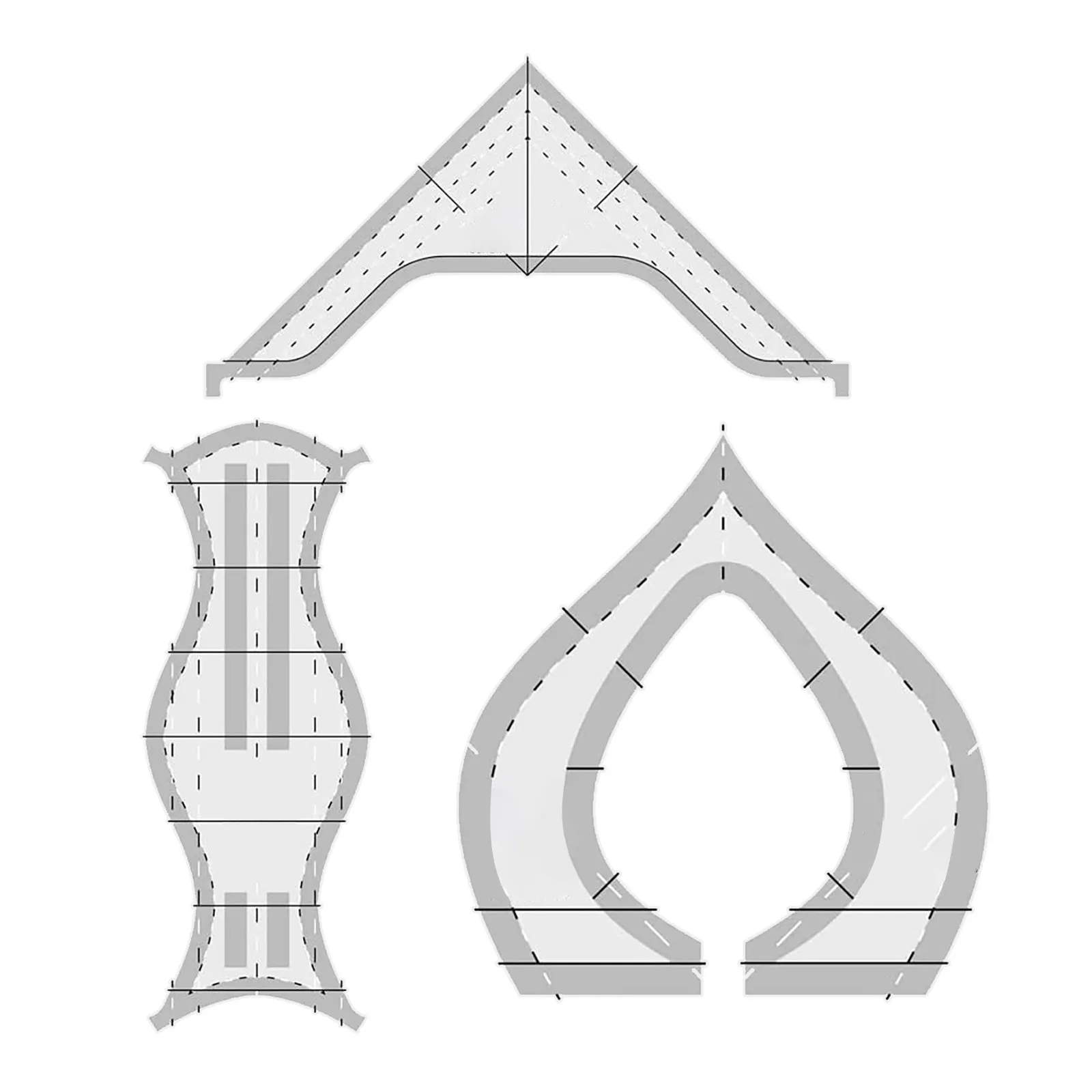 Сетки для машинного инструмента акриловые шаблоны квилтинга искусства