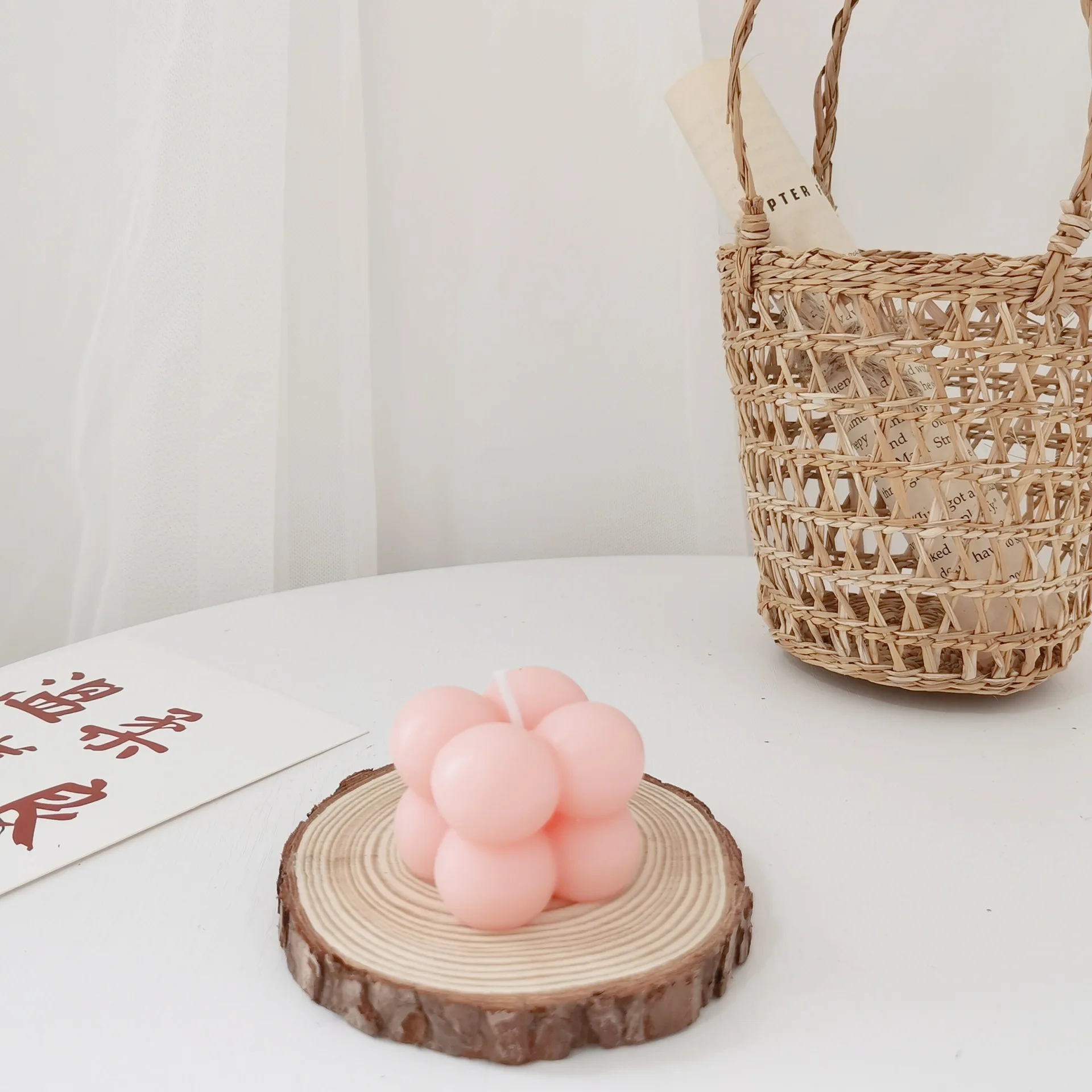 Мини Кубик 4 см Геометрическая романтическая Ароматизированная Свеча из соевого