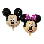 Мультяшный Микки Маус тема Минни Мауса воздушные шары для вечерние Дети День рождения латексные воздушные шары украшения детский душ игрушки для детей