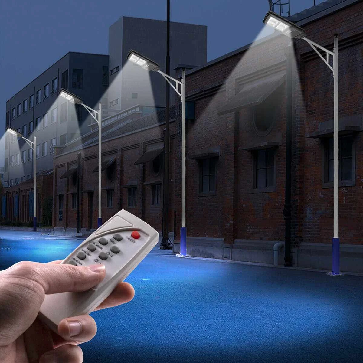 

500W/1000W/1500W/2500W LED Solar Street Light Outdoor Led light Polycrystalline Solar Lamp Waterproof for Plaza Garden Yard