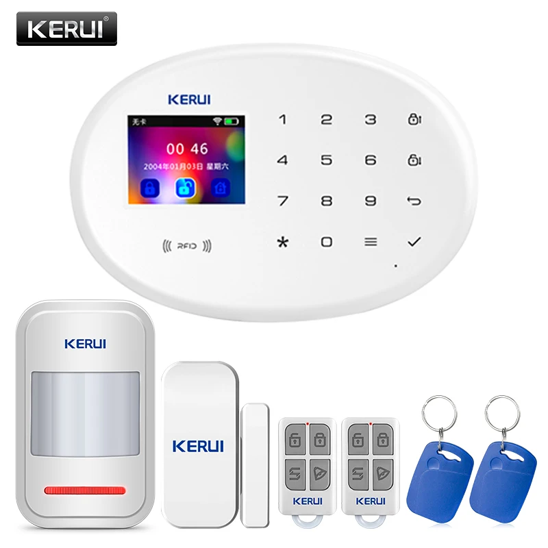 KERUI W20 GSM850/900/1800/1900 МГц беспроводная домашняя система охранной сигнализации люкс
