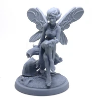 124 75mm 118 100mm resin model kits fairy butterfly girl figure sculpture unpainted no color rw 165