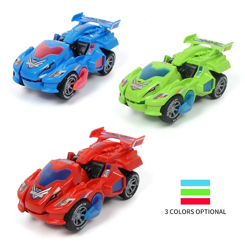 Dropshipping LED Deformation Dinosaur Car Kids Toys Automatic Transform Cars With Light/Music Toy For Children Gift | Игрушки и хобби