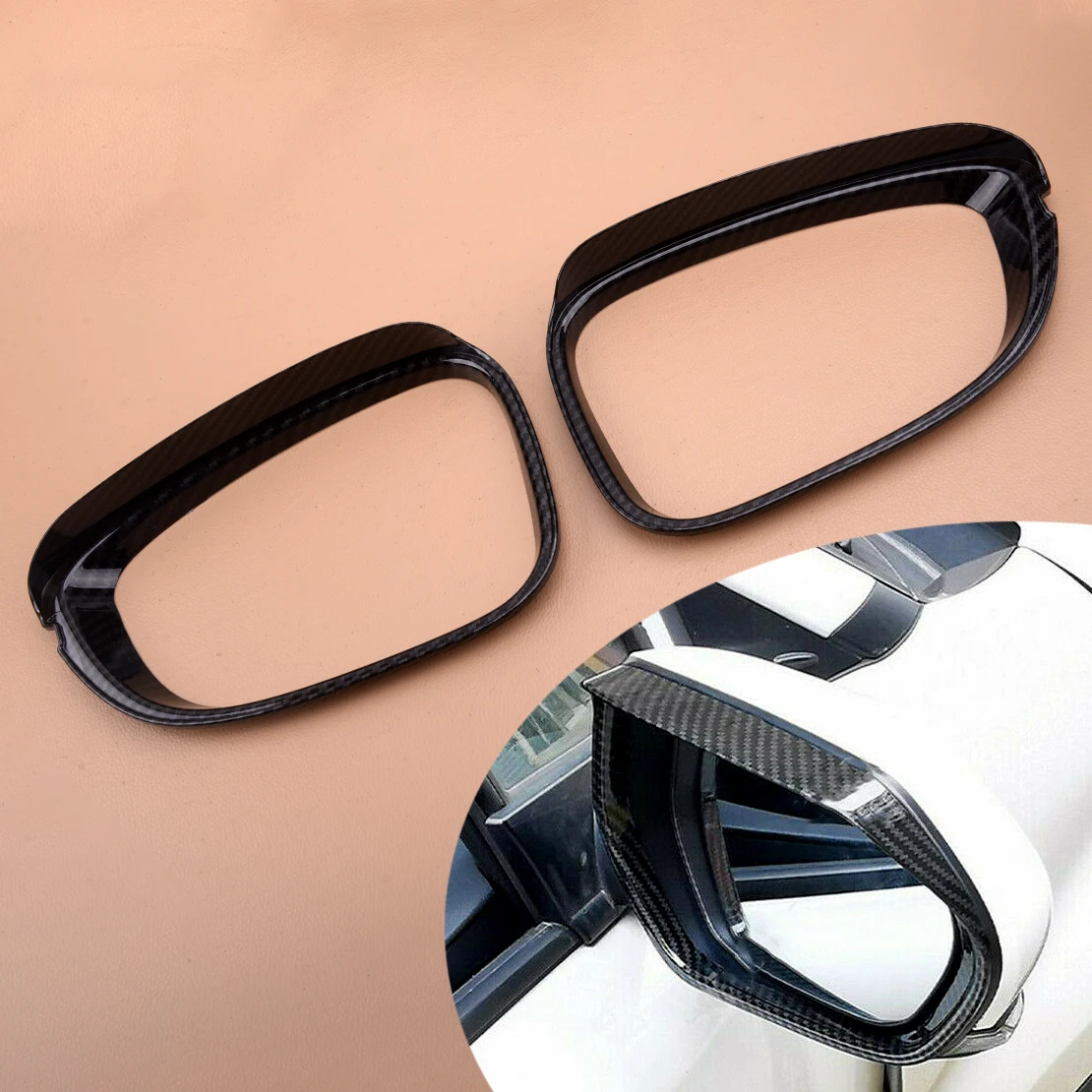 Автомобильное боковое зеркало из АБС пластика 1 пара Накладка для бровей