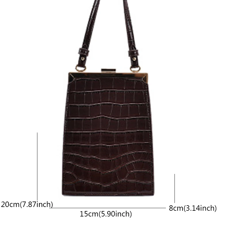 

2020 Winter New Crocodile Pattern Crossbody Bags for Women Pu Leather Shoulder Bag Female Messenger Bag Purse Bolso Mujer