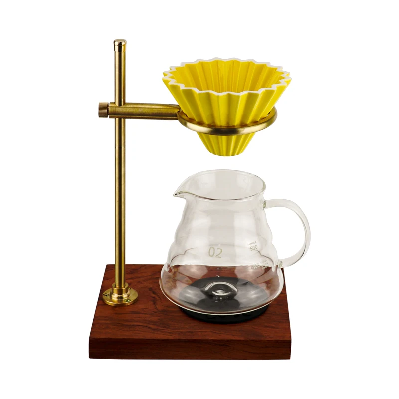 Кофейная капельница с деревянной подставкой-для тяжелых условий-Регулируемая