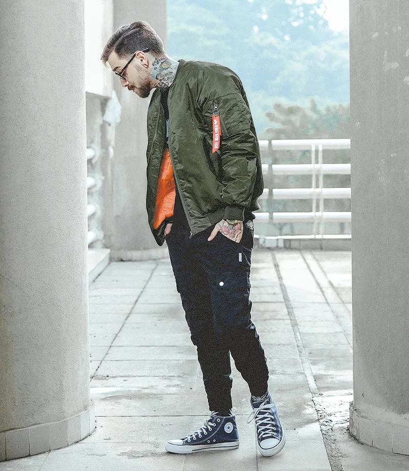 Young man Haulage Motor Comfortable Casual Bomber Oversize Jacket | Мужская одежда