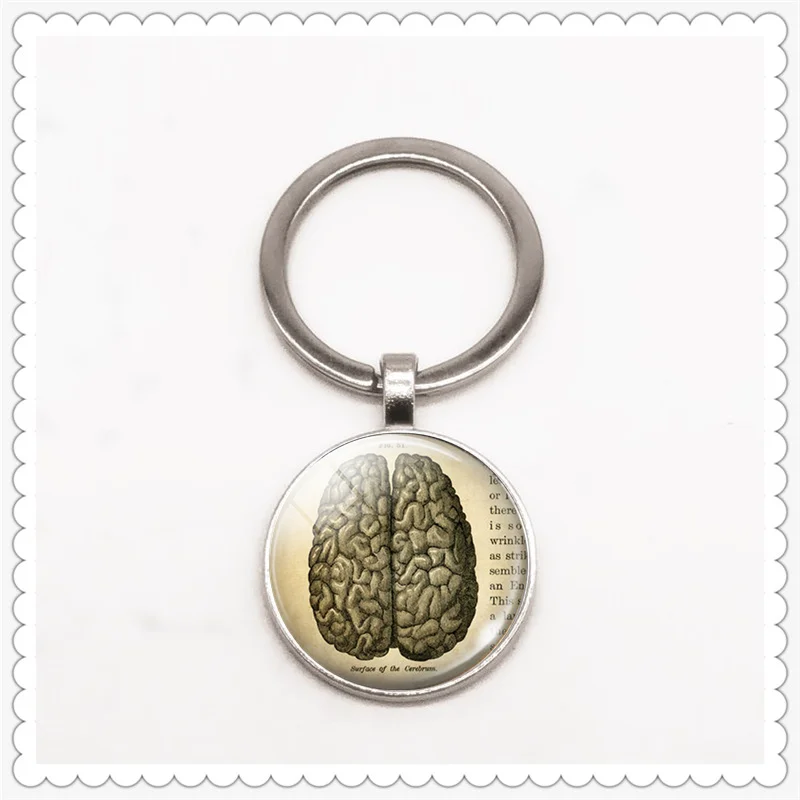 Медицинский сигнал сердцебиения Анатомия сердца шаблон брелок Стекло Ювелирные