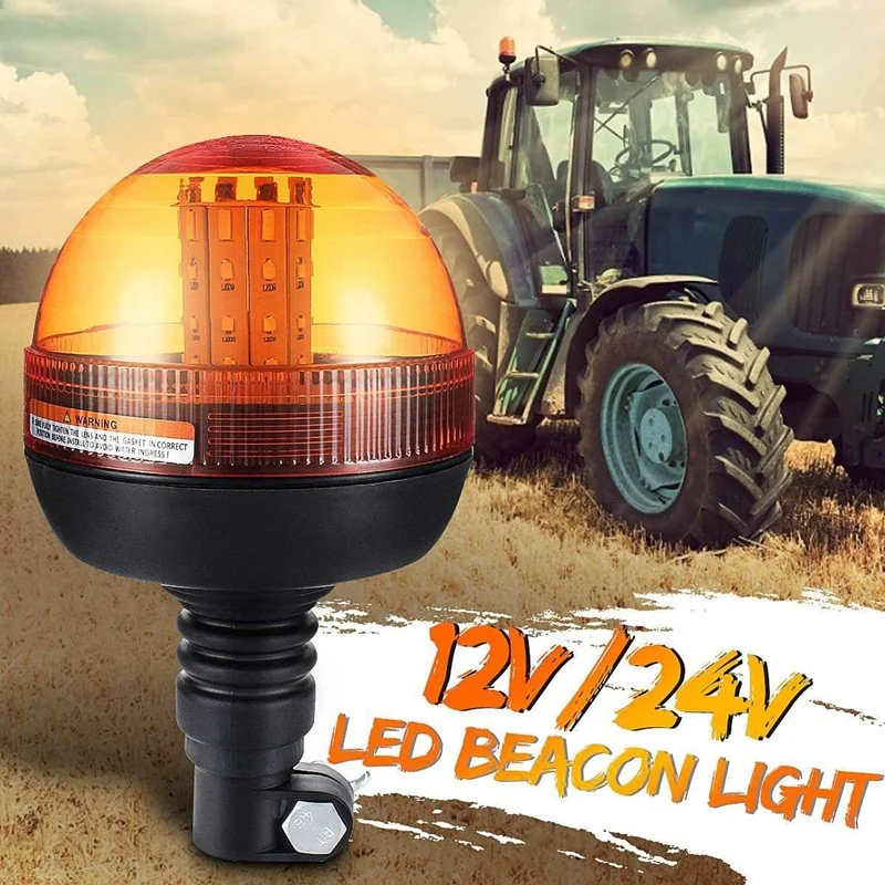 

Car Truck Roof Strobe Light 12V 24V 40LED Warning Light Signal Lamp Rotating Flashing Emergency Beacon