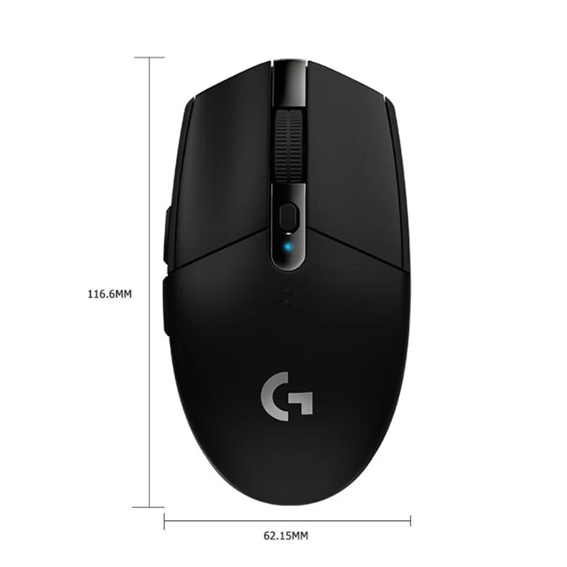 

Logitech Wireless Mouse G304 6 Programmable Buttons USB HERO Sensor 12000DPI Adjustable Gaming Optical Mice Logitech
