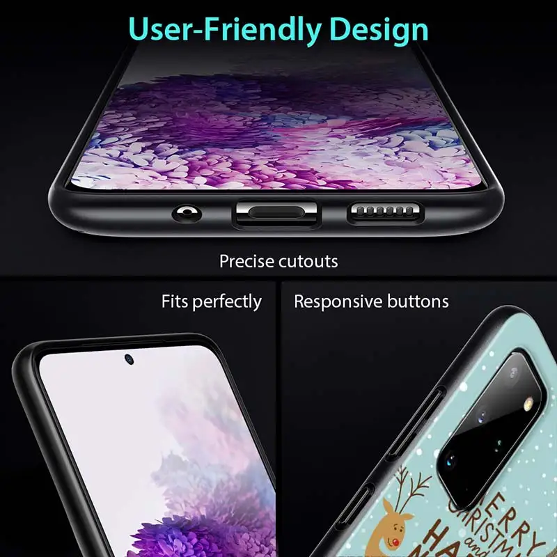 

Christmas Deer Snowman for Samsung S20 FE Ultra Plus A91 A81 A71 A51 A41 A31 A21S A11 A72 A52 A42 A32 A12 A02S Phone Case