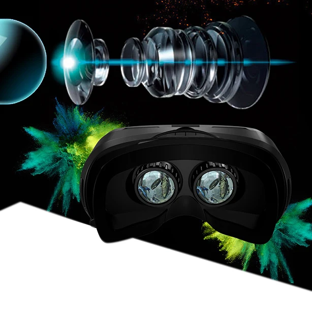 VR Очки виртуальной реальности 3D гарнитура стерео шлем коробка с регулировкой